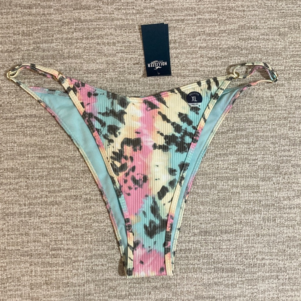 Hollister Multicolor Tie-Dye Bikini Bottom XL
